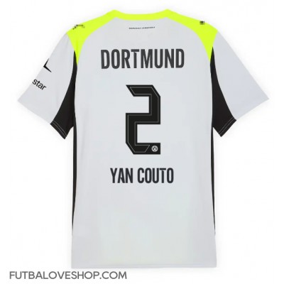 Dres Borussia Dortmund Yan Couto #2 Preč 2025-26 Krátky Rukáv Dres Borussia Dortmund Yan Couto #2 Preč 2025-26 Krátky Rukáv